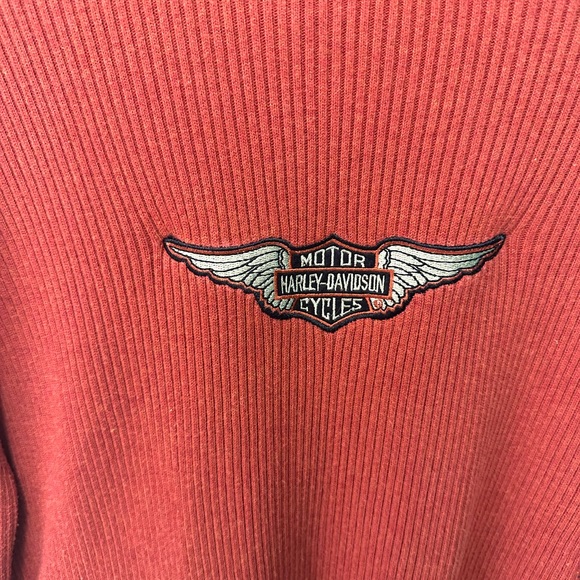 Harley Davison’s women’s orange turtle neck - Picture 2 of 4